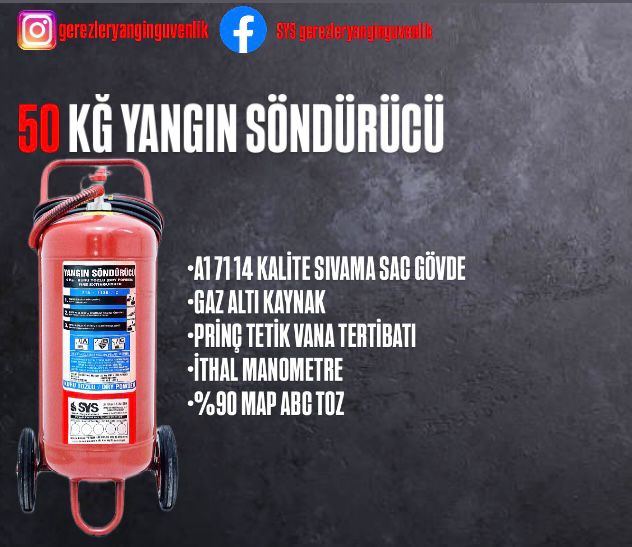 50 KĞ YANGIN SÖNDÜRÜCÜ