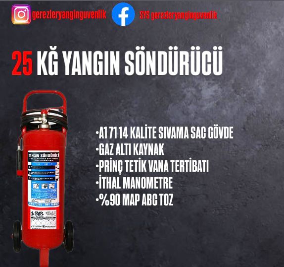 25 KĞ YANGIN SÖNDÜRÜCÜ